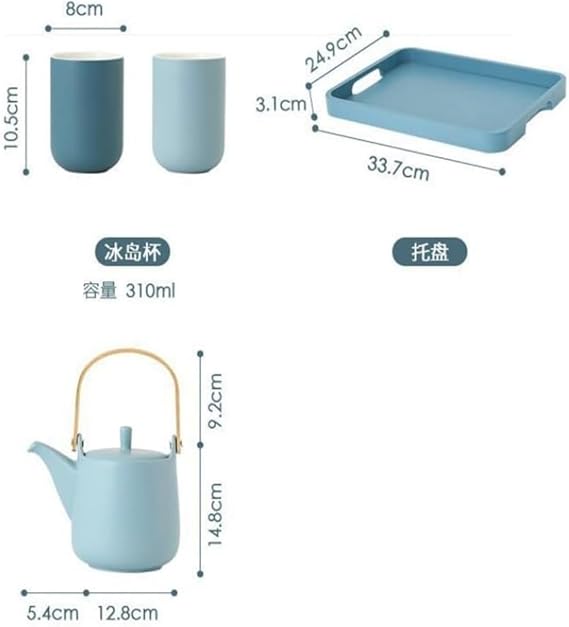 Water Tableware Set, Home Water Cup Set, Tea Cup for Living Room, 6 Cup Holders