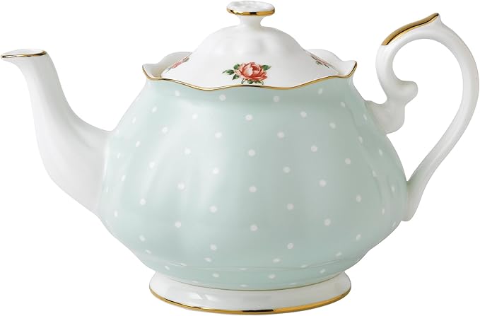 Royal Albert New Country Roses Polka Rose Tea Set, 3-Piece