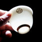 Chinese Tea Set Tea Set Tea Sets for adultsSuet Jade White Porcelain Teacup and Teapot Set, Household Kung Fu Tea Set