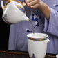 White Porcelain Tea Set for Home, Living Room, Office, Tea Preparation for Guests, Tea Cup