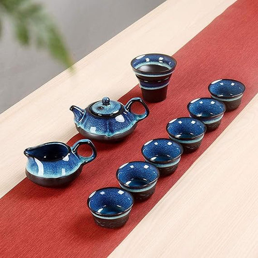 Chinese Kung Fu Tea Set, Portable Tea Set, Ceramic Teapot, Gaiwan Tea Cups, Tea Ceremony, Main Teapot, Gift, 4, Teapots (5 as shown) (2 as shown)