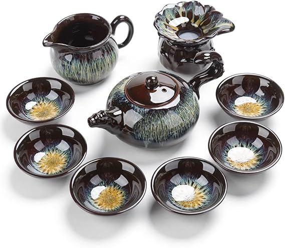 Tea Set, Tea Set Tea Set Tea Cup Set Ceramic Kung Fu Tea Set, Household Teapot Teacup Gift Box Set