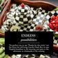MACKENZIE-CHILDS Enamel Tea Party Set, Unique Teapot and Teacups, Tea Accessories Set, Black-and-White Courtly Check